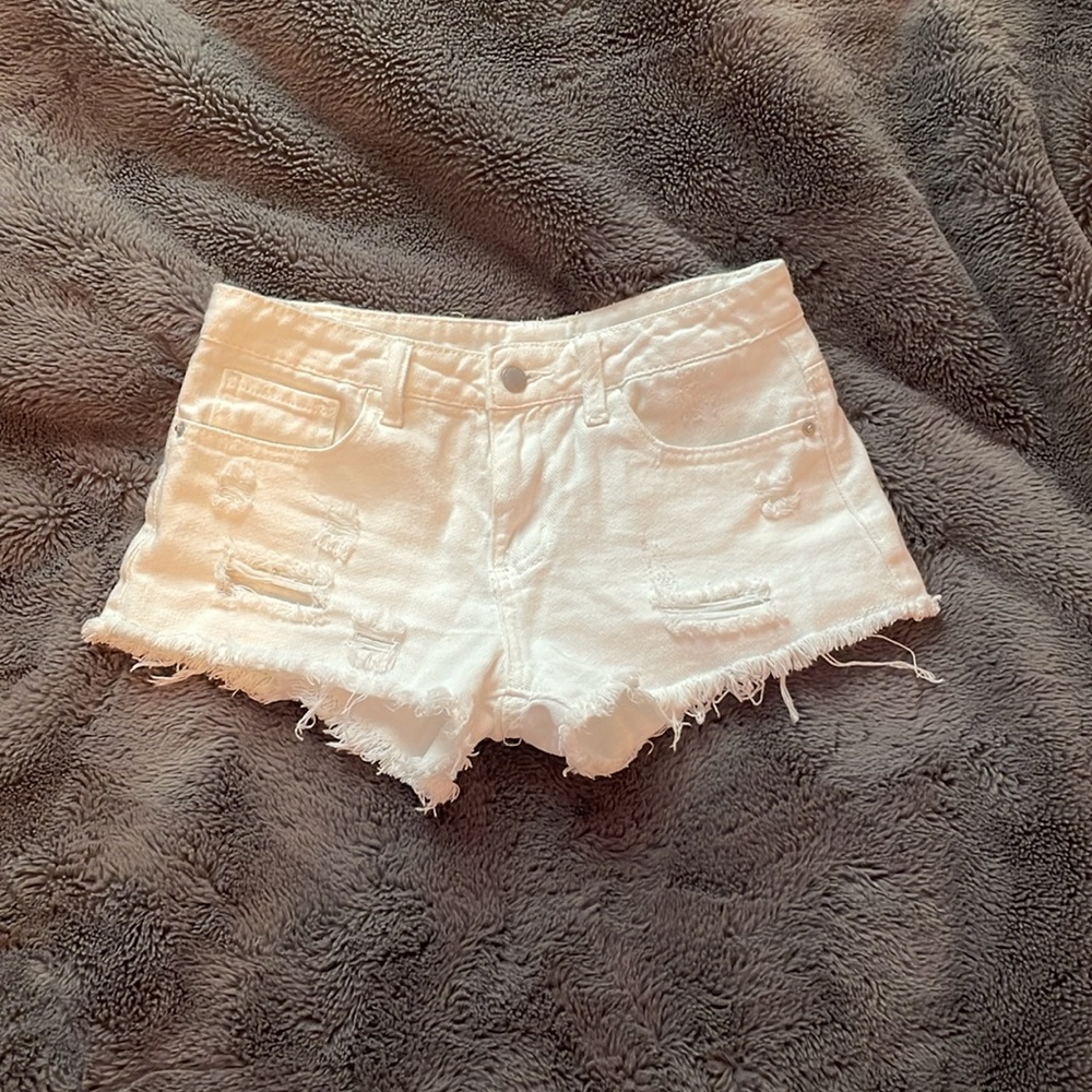 White SHEIN Jean shorts